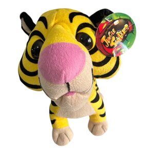 Jungle Snubbies Tiger Plush Toy Network Yellow Black Stuffed Animal 11 Inch